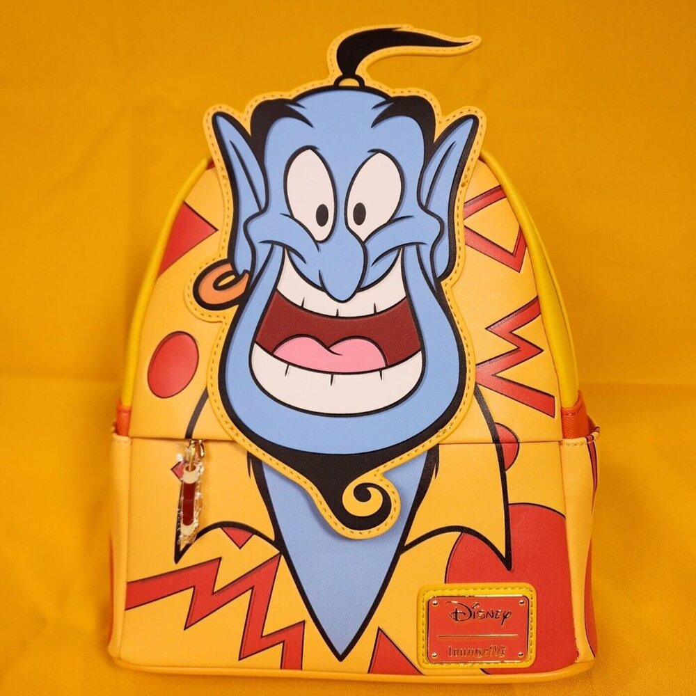 Loungefly Disney Aladdin Genie Vacation Golf Cosplay Mini Backpack NEW